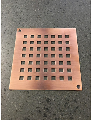 Grate in copper
