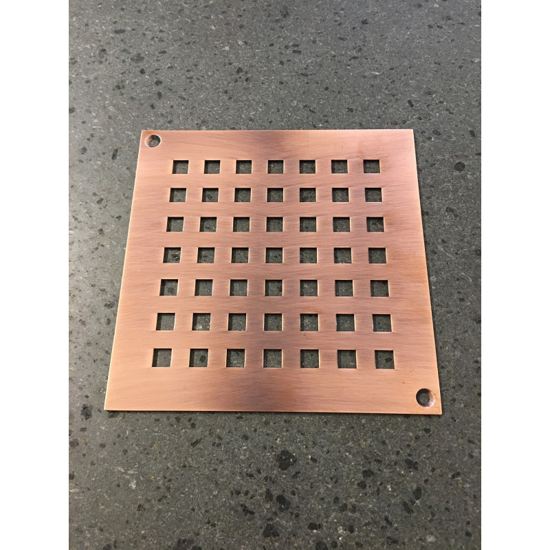 Grate in copper Grate in copper