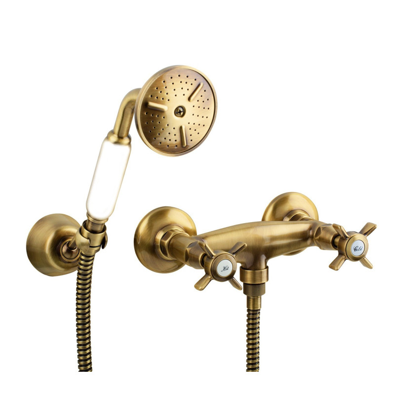 Shower In Solid Brass - Doccia Waterspring
