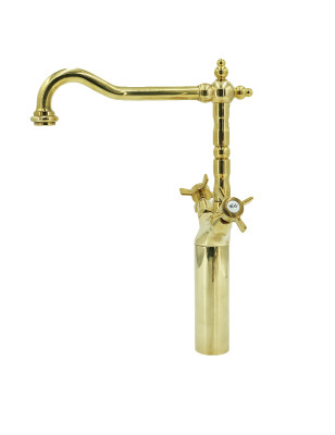 Faucets in solid brass - 6007 HL Waterspring 1 hole