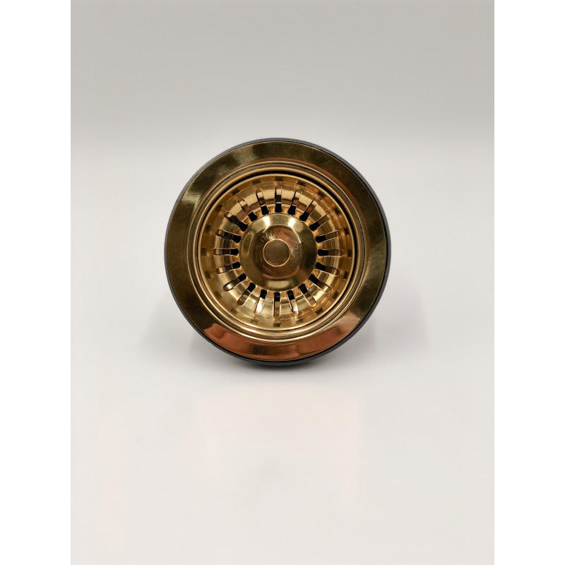 Strainer waste in solid brass for kitchen sink Strainer waste in solid brass for kitchen sink