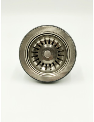 Strainer waste for kitchen sink brushed chrome