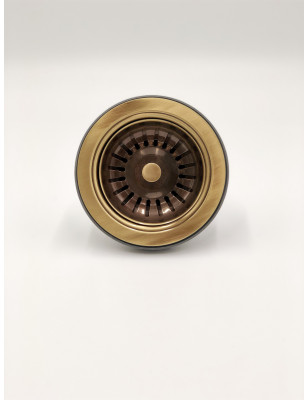 Strainer waste for kitchen sink bronze