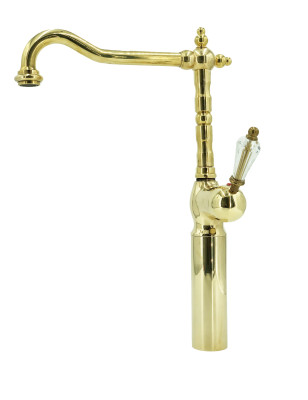 Faucets in solid brass - 10560 HL Queen 1 hole