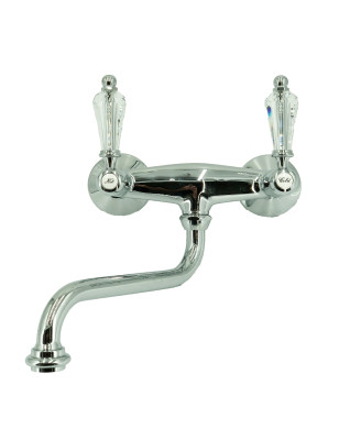 Faucets in solid brass - 3011 Queen wall mounted