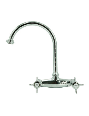 Faucets in solid brass - 3012 Waterspring wall mounted