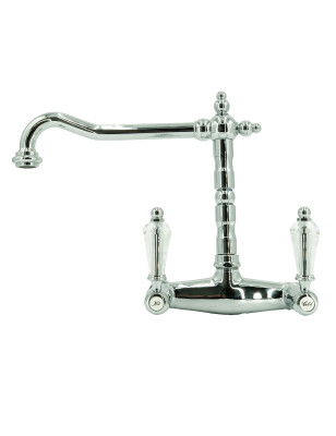 Faucets in solid brass - 3013 Queen wall mounted