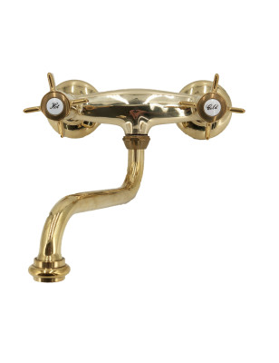 Faucets in solid brass - 3011 Waterspring wall mounted