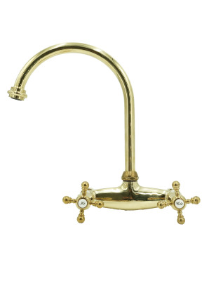 Faucets in solid brass - 3012 Ulisse wall mounted
