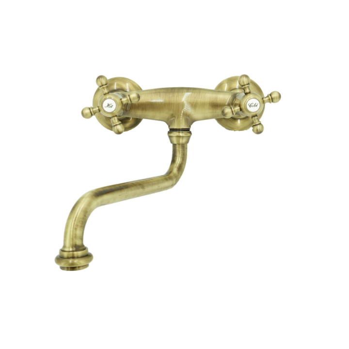 Vandhaner i massiv messing - 3011 Ulisse vægmonteret