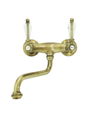 Faucets in solid brass - 3011 Queen wall mounted