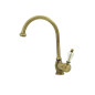 Armatur i massiv messing - 10560 B Dronning 1 hul