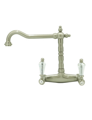 Faucets in solid brass - 3013 Queen wall mounted