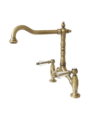 Faucets in solid brass -  Cucina 222 Queen bridge model