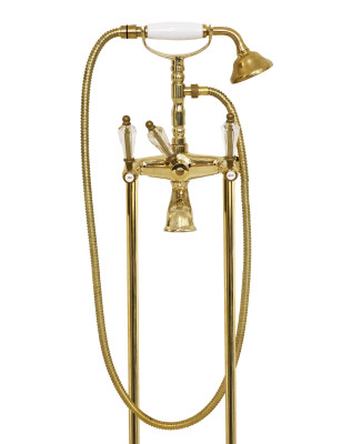 Faucets in solid brass - 6000 + 6020 Dronning bathtub