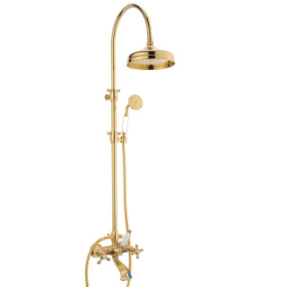 Armaturer i massiv messing - Doccia arco + 6040 Ulisse bruser-badekar