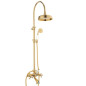 Shower Column With Bathtub Faucet in solid brass - Doccia arco + 6040 Ulisse