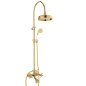 Shower Column With Bathtub Faucet In Solid Brass - Doccia arco + 6040 Waterspring