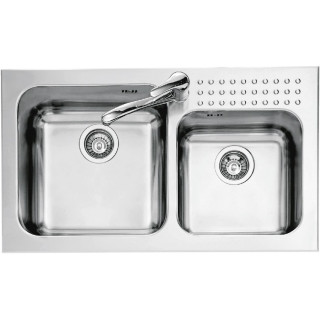 Select Plus  86×50 cm indbygget stålvask