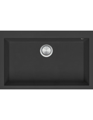 Kitchen sink square Soul 79.5×50.5 cm black