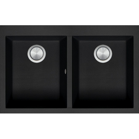 Kitchen sink  Soul 79×50 cm black