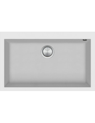 Kitchen sink square Soul 79.5×50.5 cm white