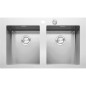 Kitchen sink square Mood 86×51 cm 2 bowls Kitchen sink square Mood 86×51 cm 2 bowls