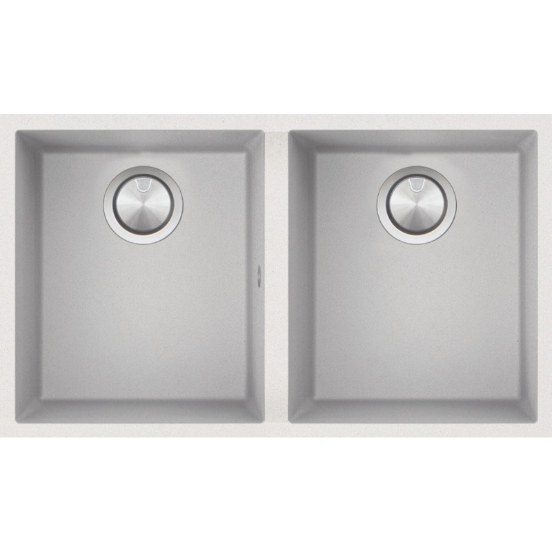 Kitchen sink square Soul 72×39.5 cm undermonteret white