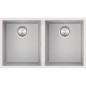 Kitchen sink square Soul 72×39.5 cm undermonteret white