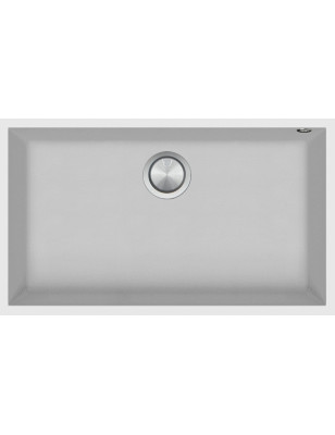 Kitchen sink square Soul 72.5×40 cm undermounted white