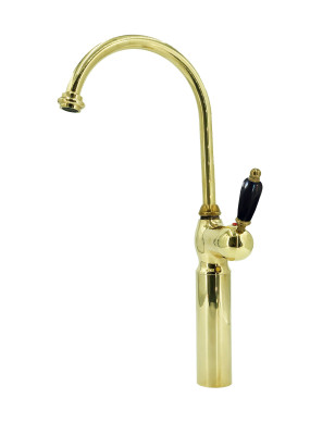 Faucets in solid brass - 10560 B HL Onyx 1 hole