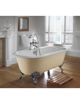 Dual - cast iron bathtub