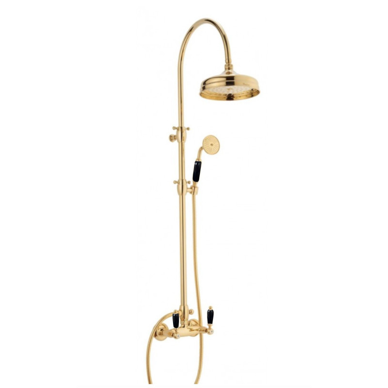 Shower In Solid Brass - Doccia arco Onyx