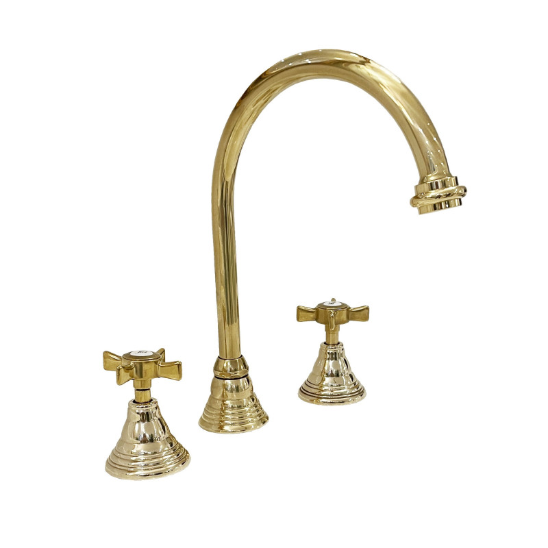 Faucets in solid brass -  6004 Waterspring 3-holes