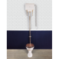 Victorian pan and high level cistern Victorian pan and high level cistern