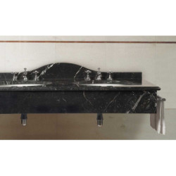 Konsol Cambridge Dobbeltvask – Naturlig Marmorkonsol