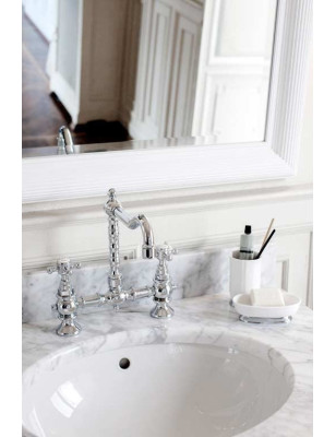 Washbasin on frame Celine double 1500 x 600 | Bellistri ApS