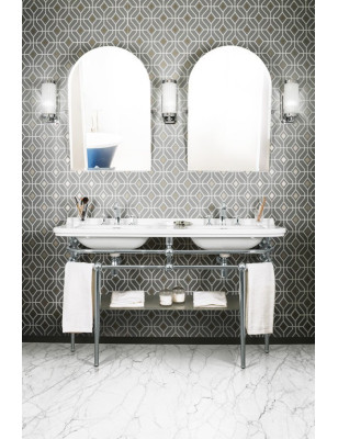 Cézanne double washbasin on frame