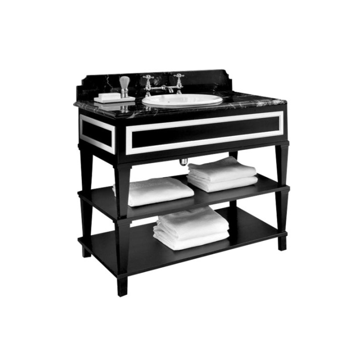 Nottingham 100 – Åben hylde skab med marmor bordplade