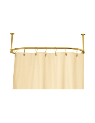 Shower rod oval ceiling mounted