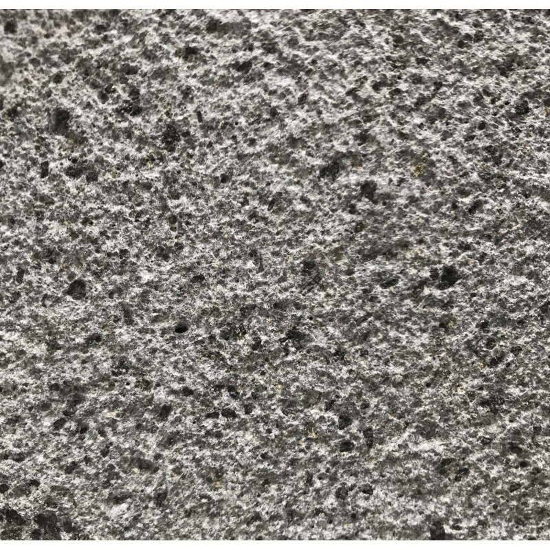 Bush-hammered lava stone Bush-hammered lava stone
