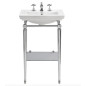 Washbasin on frame Astoria deco´ small with glass shelf Washbasin on frame Astoria deco´ small with glass shelf