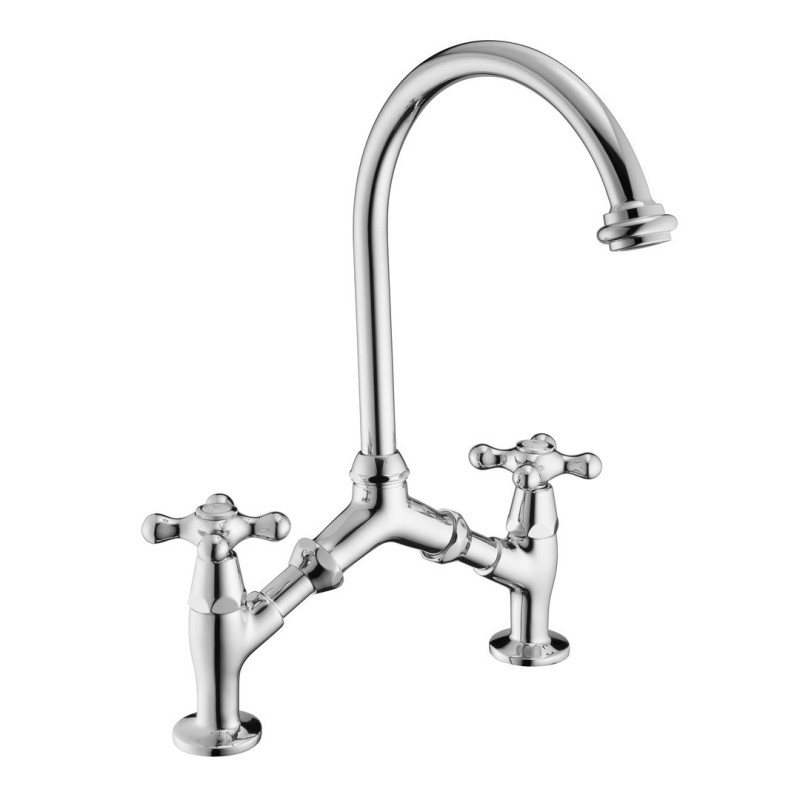 Faucets in solid brass - 30577 Amélie Bridge Model