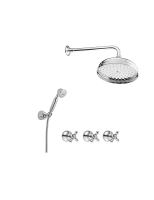 Shower In Solid Brass - 30522 Amélie wall mounted | Bellistri ApS