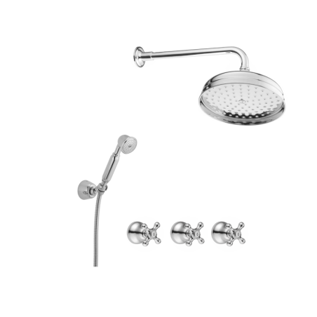Shower In Solid Brass - 30522 Amélie wall mounted | Bellistri ApS