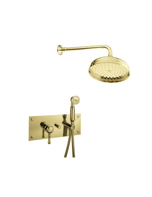 Shower In Solid Brass  - 6022 Wall Mounted Florence | Bellistri ApS
