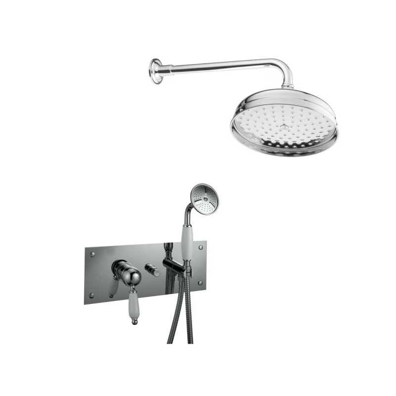 Shower In Solid Brass  - 6022 Wall Mounted Venice