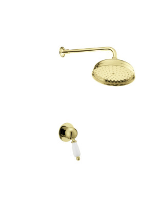 Shower In Solid Brass  - 6021 Wall Mounted Venice | Bellistri ApS