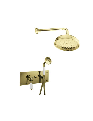 Shower In Solid Brass  - 6022 Wall Mounted Venice | Bellistri ApS