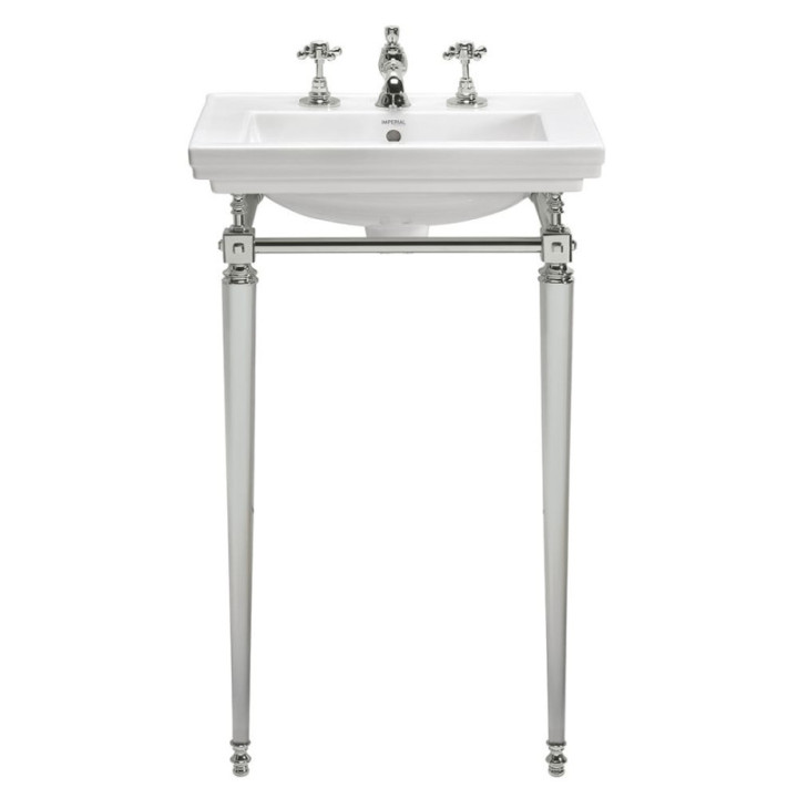 Håndvask på stel Astoria Deco´ Lille | Kompakt klassisk konsolvask i krom, messing, nikkel, bronze, kobber & guld